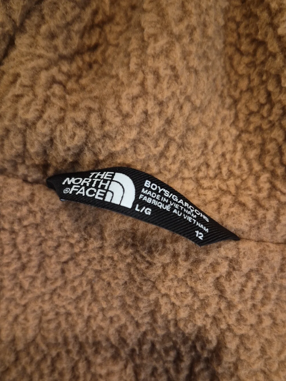 Boy's The North Face Warm Storm Hooded Jacket, Zipper Closure, Large Size 12